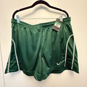 Nike Women's Green Shorts with White Details